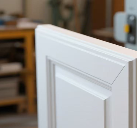 Verniz PU branco para aplicação em móveis.